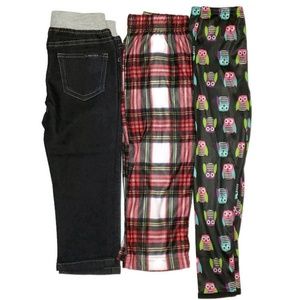 Nautica girls jeans leggings pajamas bundle